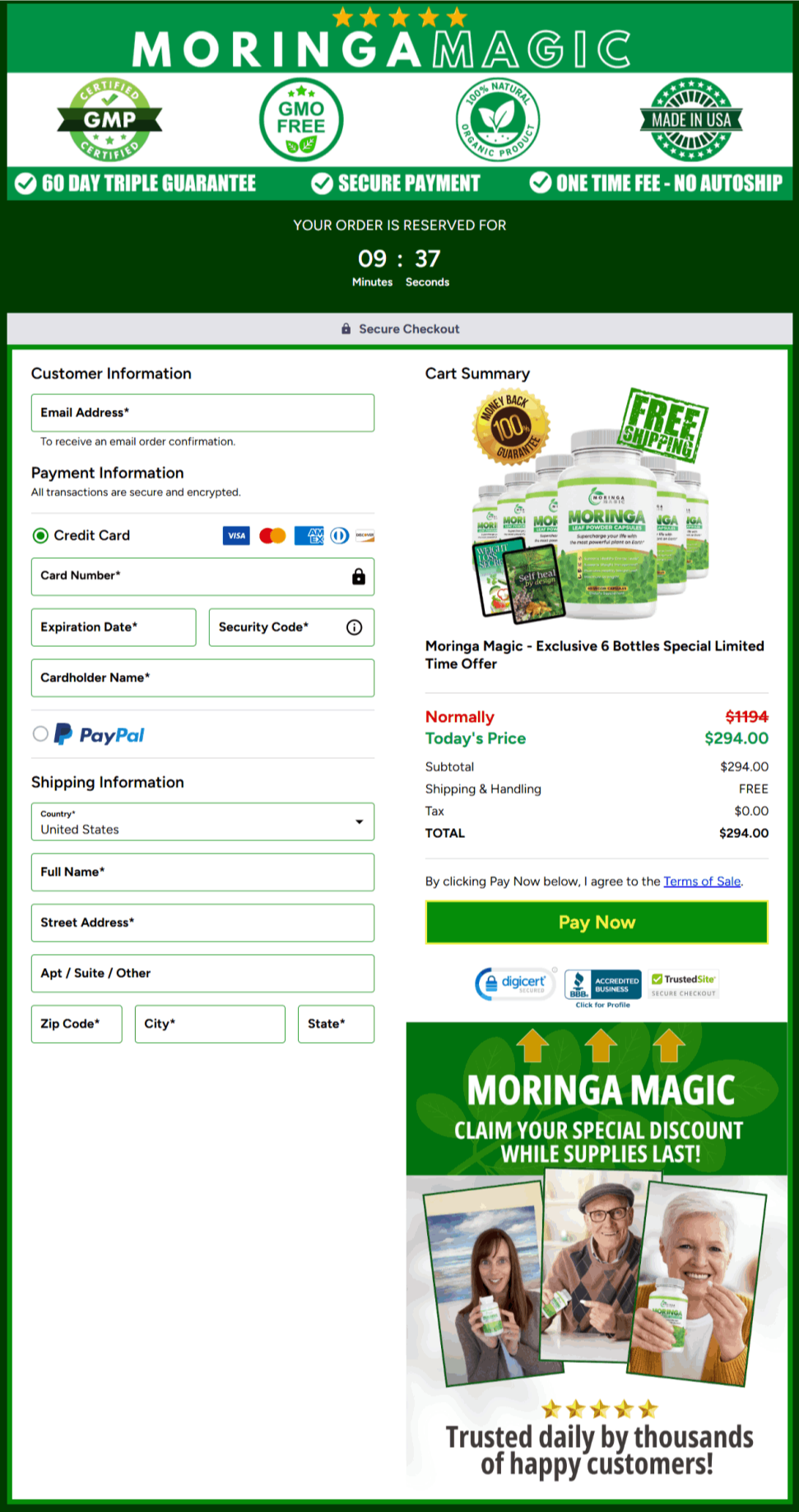 Moringa Magic official website order